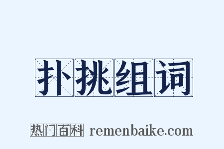 扑挑组词是什么意思的图片